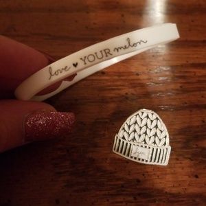 Love your melon bracelet and pin